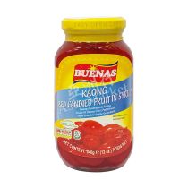 Buenas Kaong Red Candied Fruit in Syrup (Red) 340g 