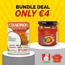 [Bundle Deal] CHAOKOH Coconutmilk 400ml + CHEF'S CHOICE Red Curry Paste 220g