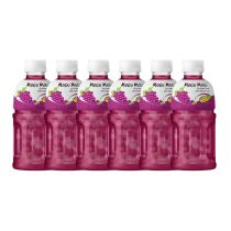 [PACK OF 6] MOGU MOGU Grape Flavoured Drink With Nata De Coco 320ml 