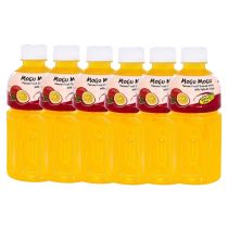 [PACK OF 6] MOGU MOGU - Passion Fruit Juice with Nata De Coco 320ml (x6)