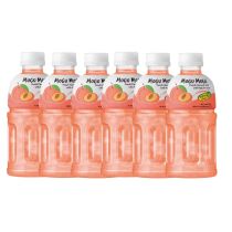 [PACK OF 6] MOGU MOGU - Peach Flavored with Nata De Coco 320ml (x6)