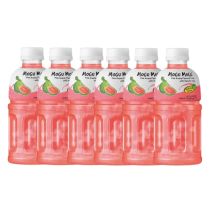 [PACK OF 6] MOGU MOGU Pink Guava Flavoured Drink With Nate De Coco 320ml (x6)