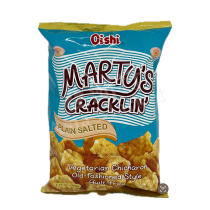 Oishi - Martys Cracklin Vegetarian Chicharon (Plain Salted) 上好佳油爆素豬皮 3.17oz (90g)