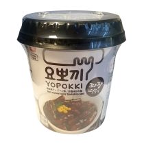 YOUNG POONG Yopokki Rice Cake JJajang - Black Soybean Sauce (Topokki) Cup 120g