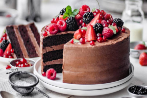 Avocado Chocolate Cake with Chocolate Fudge Frosting Recipe