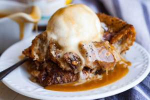 Butterscotch Bourbon Bread Pudding Recipe