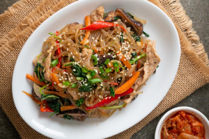 Japchae – Korean Glass Noodle Stir-Fry Recipe