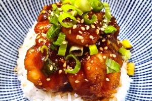 General Tso's Sweet and Spicy King Prawns Recipe