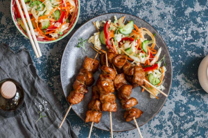 Japanese Teriyaki Chicken Skewers