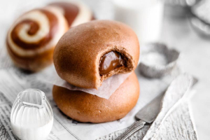 Chocolate Custard Steamed Buns Recipe