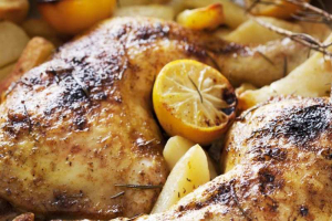 Roasted Lemon & Kaffir Lime Chicken Thighs 