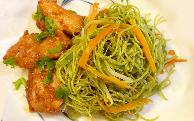 Chicken Green Noodle Stir Fry Recipe