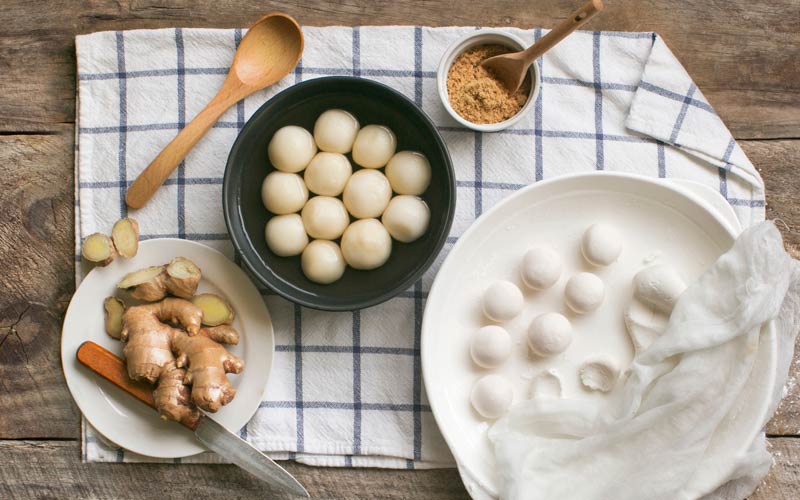 Taro Glutinous Rice Balls