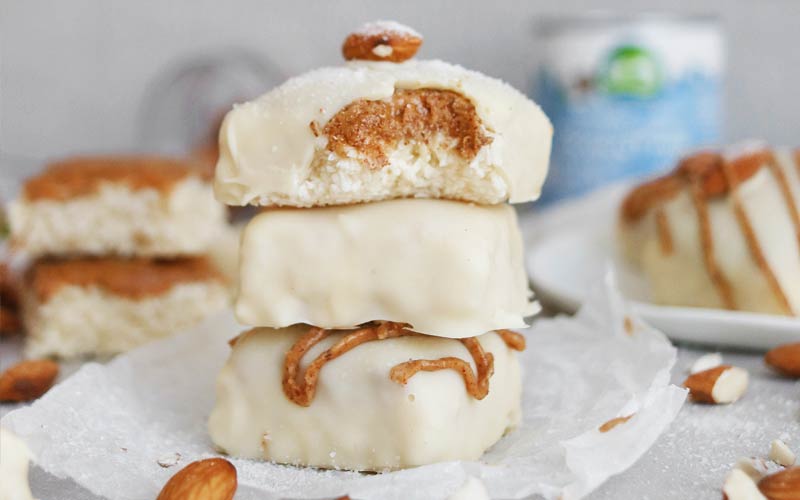 White Chocolate Almond Bounty Bites Recipe