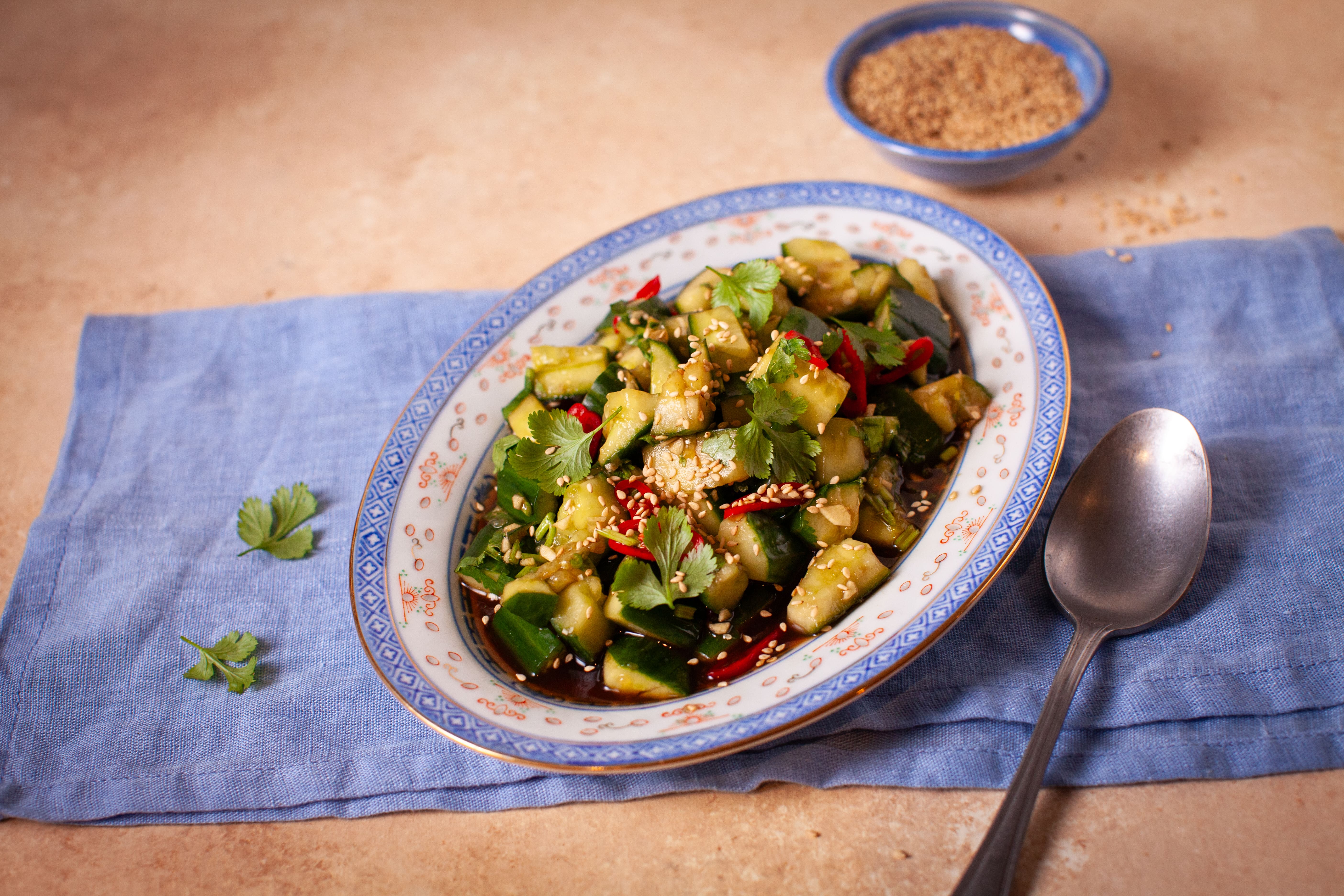 Asian Cucumber Salad from Eva Pau's Asian Kitchen