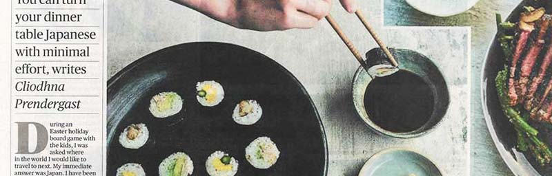 Sunday Times Food Column Featuring Japanese Recipes