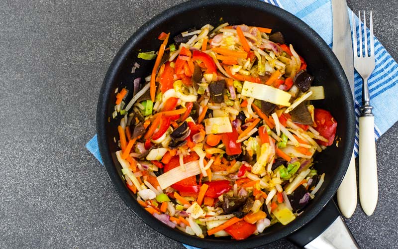 Stir-fry Vegetable in Hot Bean Sauce