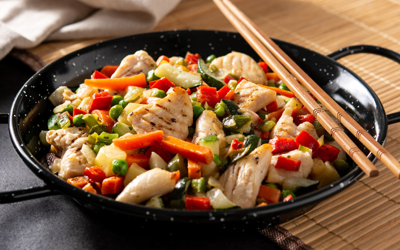 Stir-Fried Chicken with Vegetables