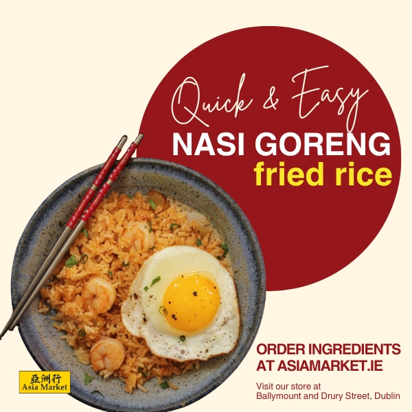 bowl of nasi goreng fried rice