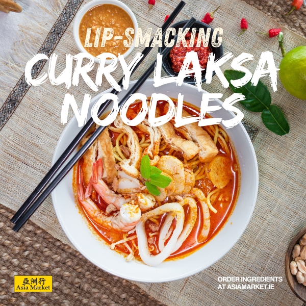 bowl of curry laksa noodle