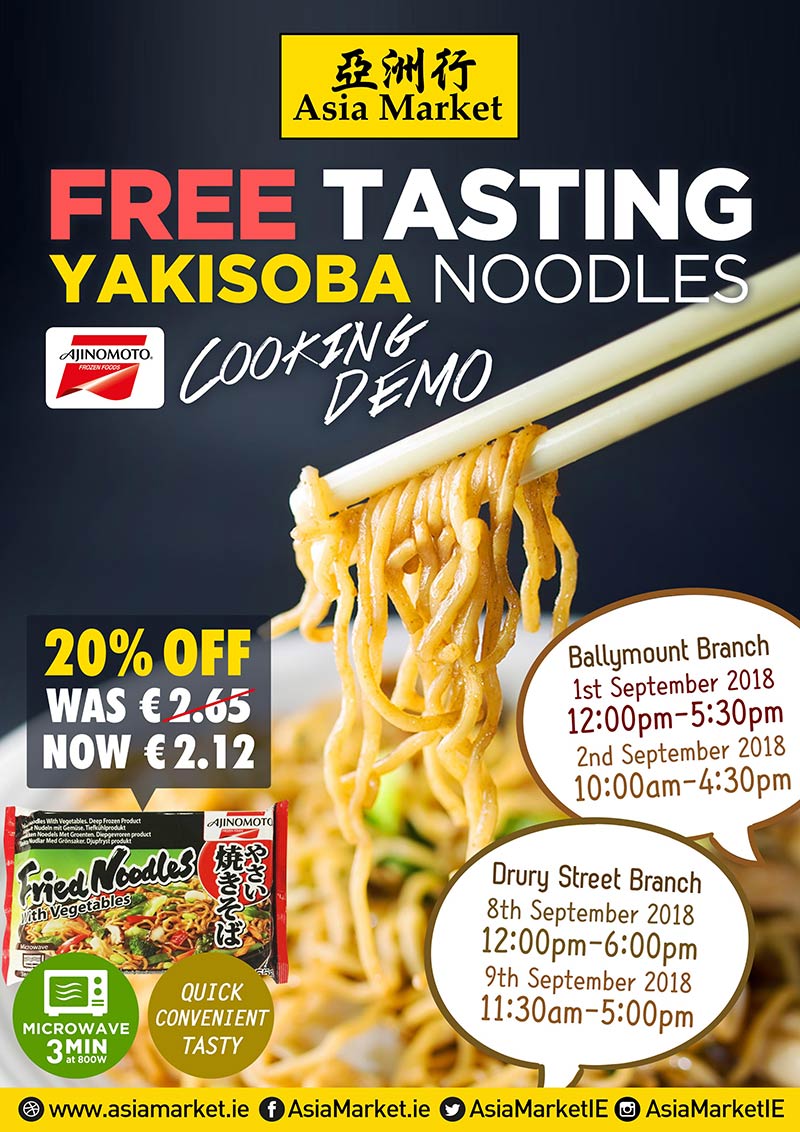 Free Tasting Yakisoba Noodles