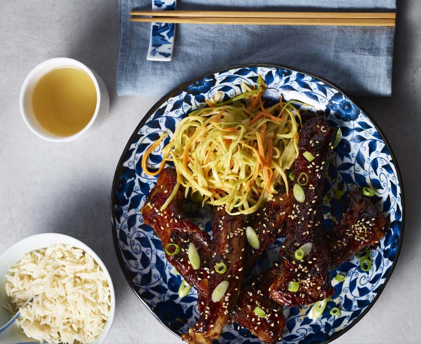 Sandy Tang’s Shanghai Sweet & Sour Spare Ribs with Asian Coleslaw