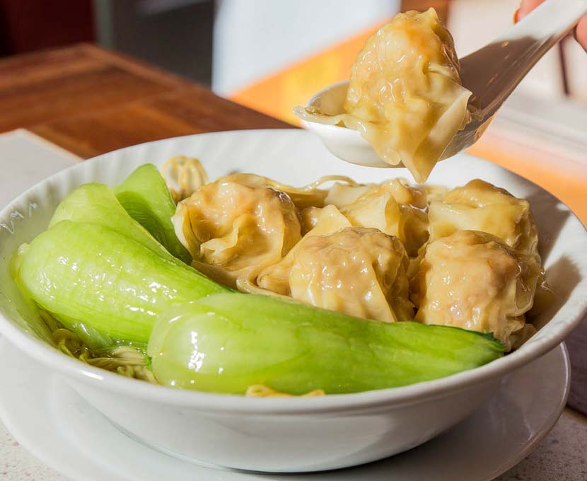 Wonton Soup Recipe with Green Pak Choi