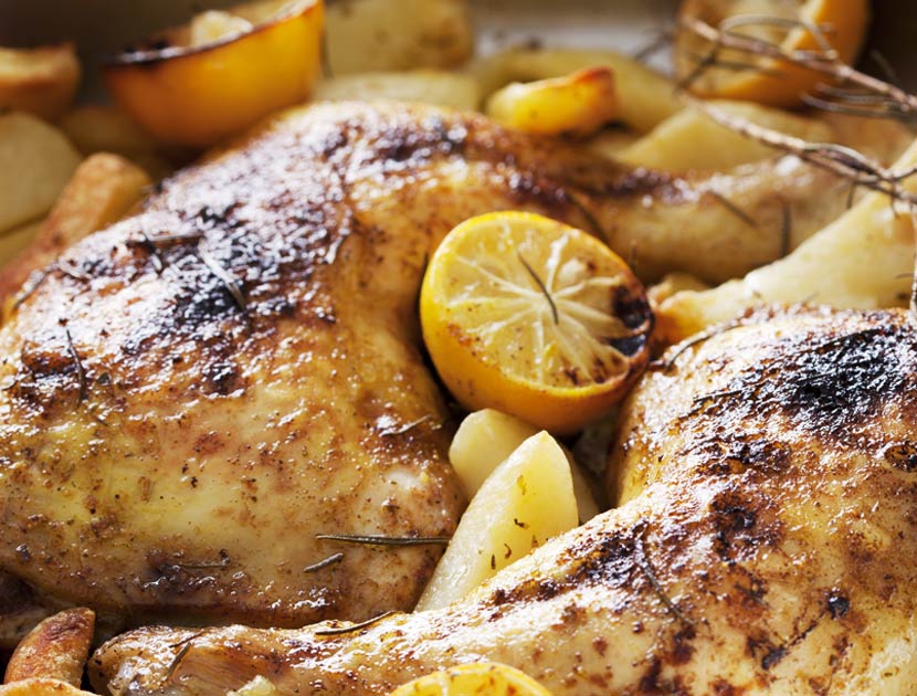 Roasted Lemon & Kaffir Lime Chicken Thighs