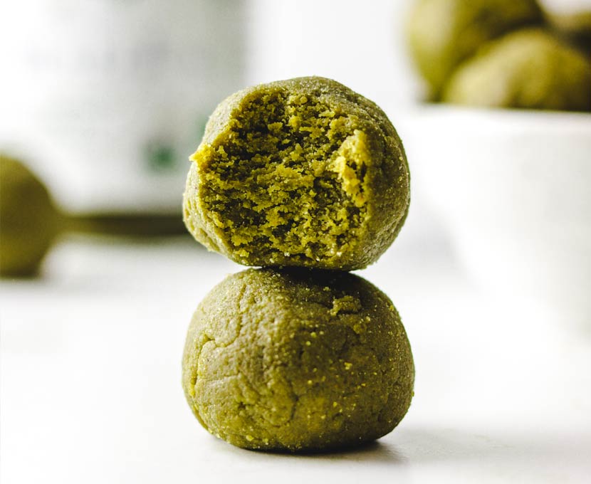 Vegan matcha energy bites recipe