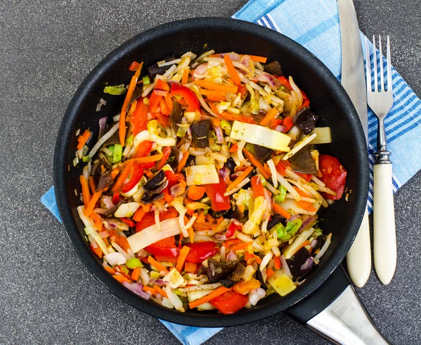  Stir-fry Vegetable in Hot Bean Sauce Recipe